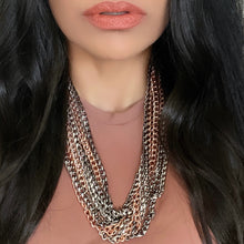 Load image into Gallery viewer, Chunky Mixed Multi-layer Cuban Link Necklace
