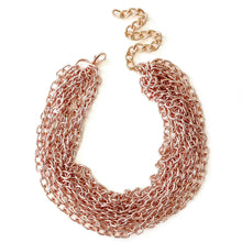 Load image into Gallery viewer, Chunky Multi-layer Oval Link Necklace
